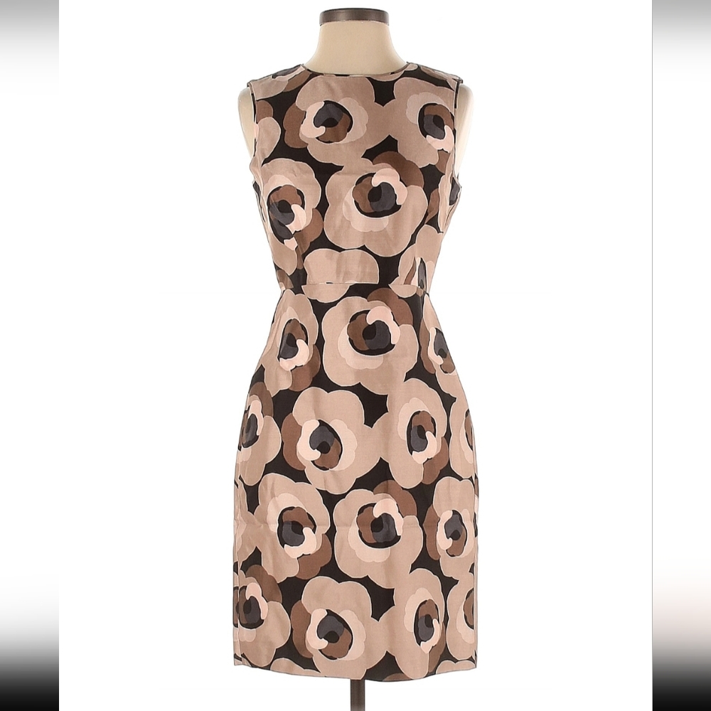 Kate Spade Floral Dress Cocktail Crew Neck 55% cotton 45% silk Size 2 Y2k